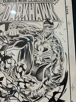 Darkhawk 36 Original Comic Art Cover! Venom