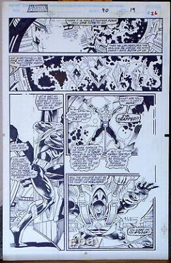 Darkhawk 40 page 19 Original art Tod Smith Ian Akin 1994