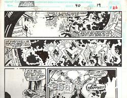 Darkhawk 40 page 19 Original art Tod Smith Ian Akin 1994