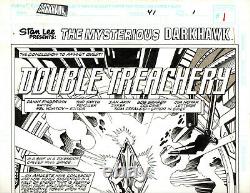 Darkhawk 41 page 1 Original art splash page Tod Smith Ian Akin 1994