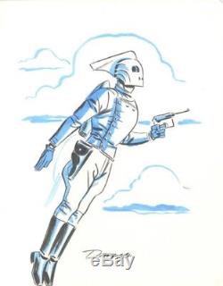 Darwyn Cooke Rocketeer Commission Original Art Sketch