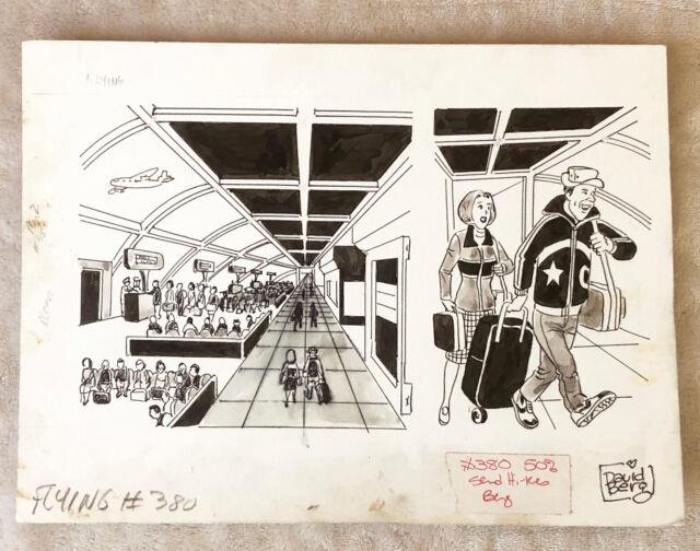 Dave Berg Original Production Art Mad Magazine'the Lighter Side Of' Issue #380