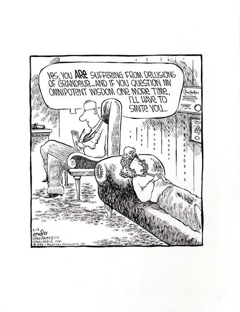 Dave Coverly Signed Original Speed Bump Pen+ink Daily 1996 Therapy Session