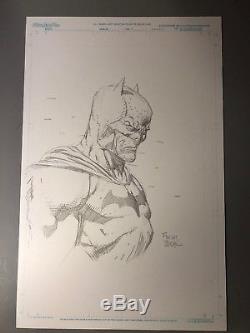 David Finch Batman Commission Sketch 11 X 17 On Blueline Pro