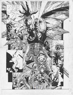 David Finch Original Comic Book Art Ascension Double Page Splash