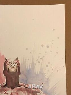 David Mack Daredevil comic cover preliminary original art painting