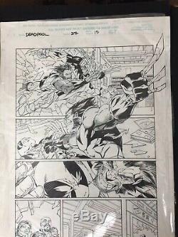 Deadpool 1999 Issue #27 Page 15 Original Art Wolverine Kelly McDaniel McFarland