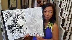 Deadpool Kills the Marvel Universe Again Original Comic Art Spider-Man vs Venom