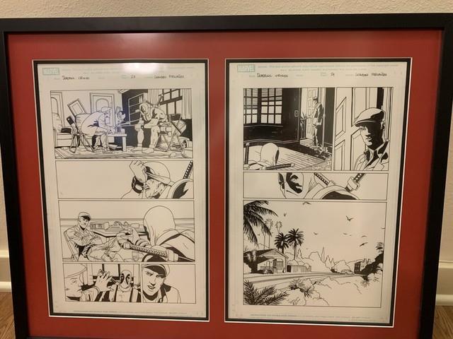 Deadpool Origin Pg #23 And #24 Original Art By Leandro Fernandez