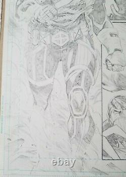 Deathstroke Ravagers Iss 11 pg8 original artwork signed by artist Diogenes Neves