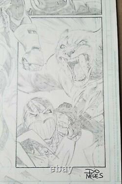 Deathstroke Ravagers Iss 11 pg8 original artwork signed by artist Diogenes Neves