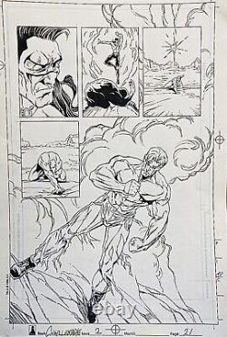 Defiant Original Comic Art Charlemagne #2 pg. 21