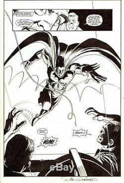 Dick Giordano 2001 Batman Hollywood Knight Splash Orig. Art-batman In Action