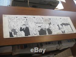 Dick Tracy Chester Gould Bomb 4 Banker Comic Strip Original Art 6-22-35 SIGNED