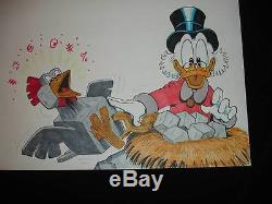 Disney Don Rosa Art Original HAND DRAWN Donald Duck & Scrooge Return Plain Awful