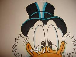 Disney Don Rosa Art Original HAND DRAWN Donald Duck & Scrooge Return Plain Awful