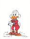 Disney Don Rosa Art Original Signed Drawing Grumpy Scrooge Mcduck With Cane Mint