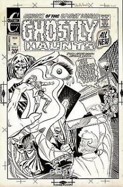 Ditko, Steve GHOSTLY HAUNTS 25 COVER Large Original Art (1971) CLASSIC HORROR