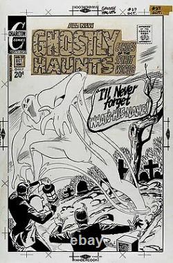 Ditko, Steve Ghostly Haunts 27 Cover Large Art (1972) Classic Horror Art
