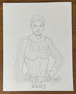 Doc Titania Challenger Original Signed Comic Art By Tom Grummett Section Zero