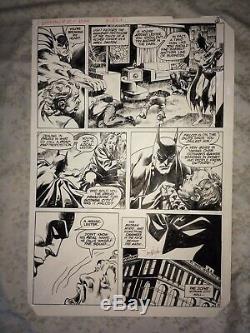 Don Newton And Alcala Original Page Art! Batman 357 Pg. 3! Signed By Newton