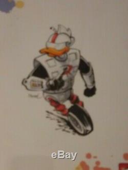 Donald Duck 1 Cbcs 9.8 Idw Original Art Gizmo Duck Ehnot Ducktales Cgc Ish