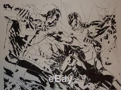 Double Splash Gabriele dell'Otto-Avengers WonderMan Iron Man, original comic art