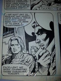 Dr. Strange ORIGINAL ART WORK (bronze age) by Gene Colan