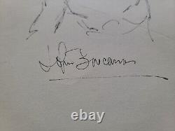 EARLY John Buscema Signed Original Silver Surfer Art Sketch 1970's Comic Marvel