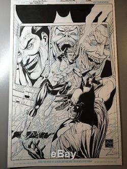 ETHAN VAN SCIVER DCU REBIRTH #1 Original Cover Art Batman Joker Wally West