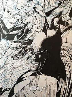ETHAN VAN SCIVER DCU REBIRTH #1 Original Cover Art Batman Joker Wally West