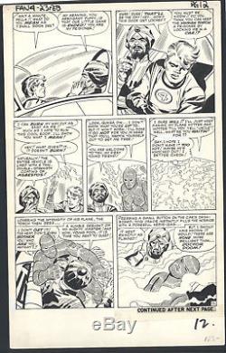 ++ Early Jack Kirby Fantastic 4 Page Human Torch Large Art