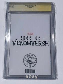Edge of Venomverse #1 CGC SS 9.8 Original Art Marat Mychaels +Sig Todd McFarlane