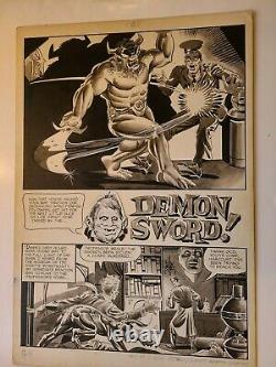 Eerie # 5 Splash Warren 1967 Classic Steve Ditko Pencils And Inks Wash Period