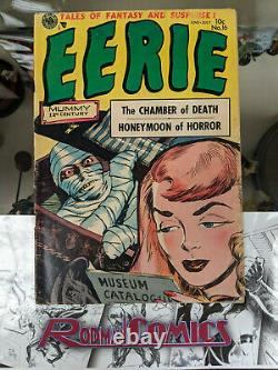 Eerie Comics #16 1954 Wood art Avon Horror Mummy cover comic book