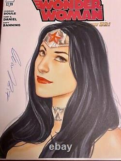 Elias Chatzoudis Original Commission Wonder Woman Comic Sketch Cover