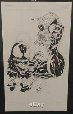 Erik Larsen Venom Commission Amazing Spiderman 347 Cover Sketch Original Art