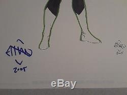 Ethan Van Sciver 2005 Green Lantern Hal Jordan Ink Sketch Color Original Art