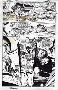 Excalibur 73 pg 27 Nightcrawler Kitty Pryde Moira ORIGINAL Art SHOEMAKER ELLIOTT