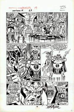 FANTASTIC FOUR John Byrne Original Marvel Comic Art Page SKRULLS 1985