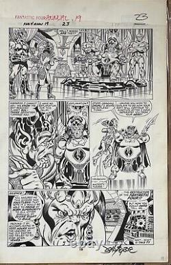 FANTASTIC FOUR John Byrne Original Marvel Comic Art Page SKRULLS 1985