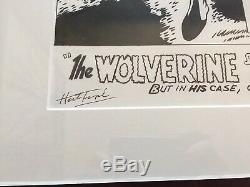 FIRST IMAGE OF WOLVERINE Herb Trimpe Original Art Sketch Signed Hulk 180 181