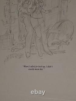 FRANK THORNE ORIGINAL ARTWORK 24 x 15 ORIGINAL SEXY SKETCH & JOKE