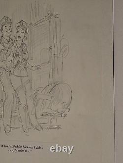 FRANK THORNE ORIGINAL ARTWORK 24 x 15 ORIGINAL SEXY SKETCH & JOKE