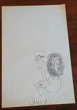 Fabulous Furry Freak Brothers Sketch Original Art GILBERT SHELTON 70's