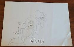 Fabulous Furry Freak Brothers Sketch Original Art GILBERT SHELTON 70's