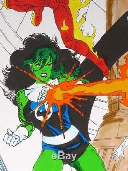 Fantastic 4 #279 Splash She Hulk Doom John Byrne Original Hand Colored Art Wow