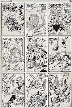 Fantastic Four #111 Art by John Buscema Joe Sinnott Thing vs Human Torch battle