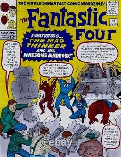 Fantastic Four # 15 Cover Recreation 1st Mad Thinker Original Comic Art