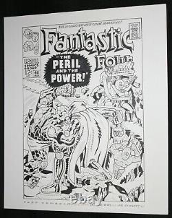 Fantastic Four #60 Jack Kirby Cover Recreation LA art by Fred Hembeck